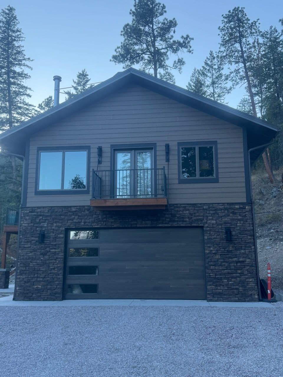 Project Modern Elegance with New Wood Plank Garage Door image