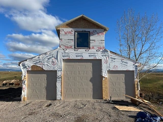 Gallery photos for Exciting X Design Garage Door Project in Progress: Image #1